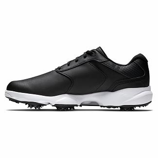 Men's Footjoy Ecomfort Spikes Golf Shoes Black NZ-164516